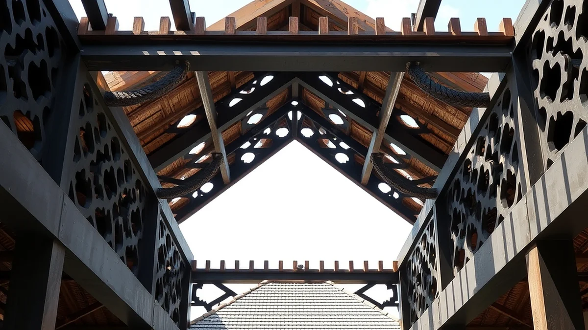 Fabrikasi balok kastela honeycomb beam bentang lebar di Bali